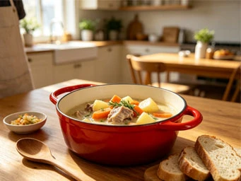Enameled Cast Iron Round Casserole
