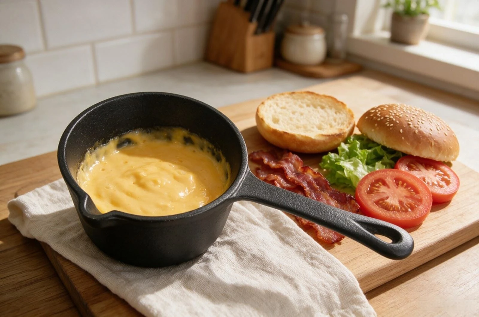 Cast Iron Sauce Pan