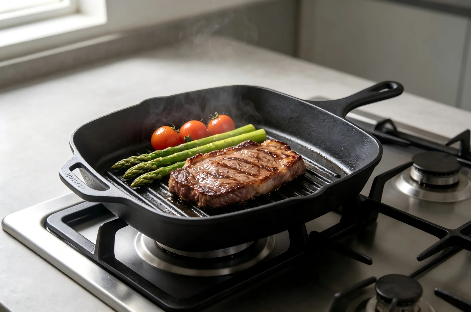 Cast Iron Square Grill Pan