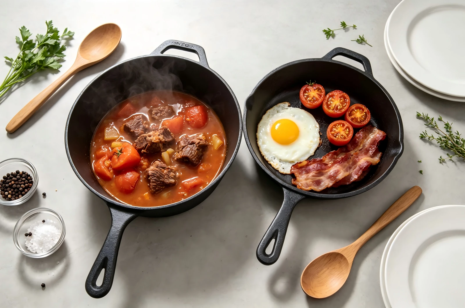 Cast Iron Combo Cooker，Preseasoned