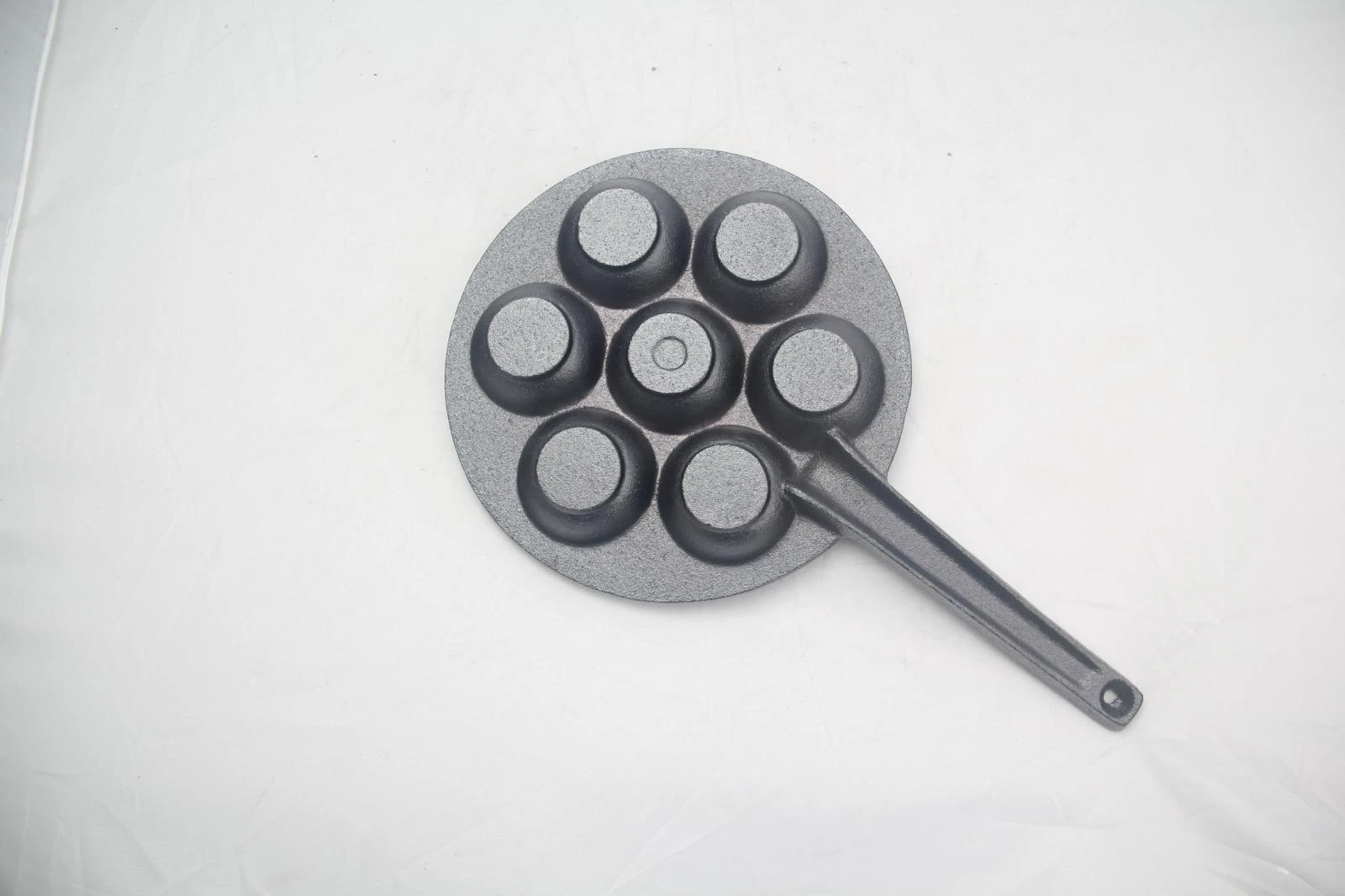 Preseasoned Cast Iron 6 holes Takoyaki Pan, Octopus Ball & Mini Pancake Maker