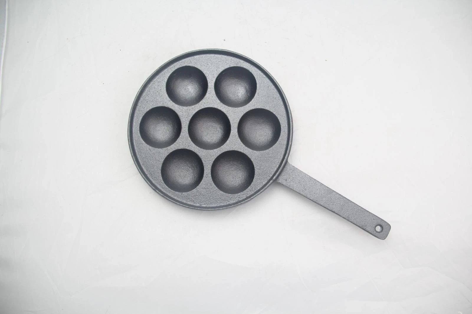 Preseasoned Cast Iron 6 holes Takoyaki Pan, Octopus Ball & Mini Pancake Maker